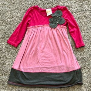 Pink Vanilla 3/4 length sleeved baby doll dress